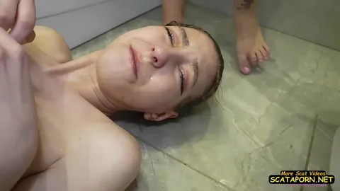 Licking Girls Feet - NICOLE - Golden shower as a lesson for a whore