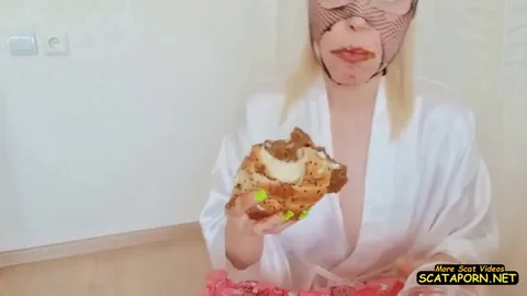 LinaScat - homemade hamburger with shit washed down with urine