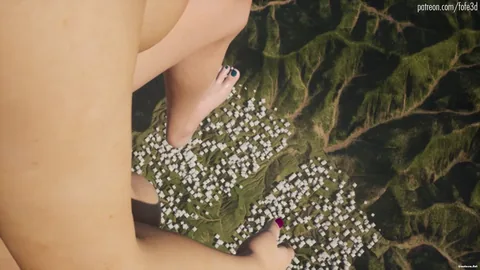 FoFe3D - Giantess Walking on a Town