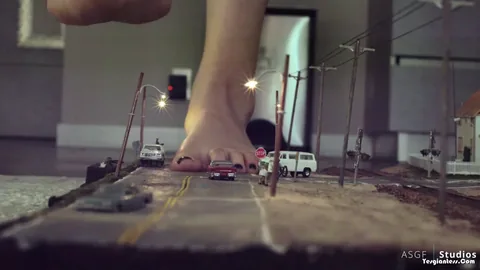 ASGF Studios - Giantess Girl Crushes the tiny town