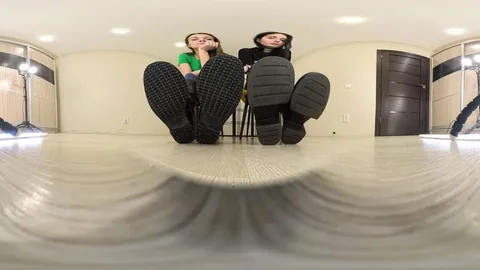 Under Giantess Soles - Yasmin Ruth Tall Brunettes In Tall Boots Vr 360 8k