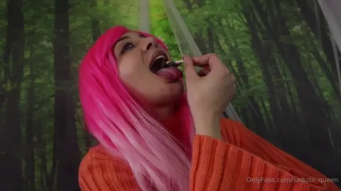 Sadistic Queen - Tiny Fan Teased  EATEN Vore