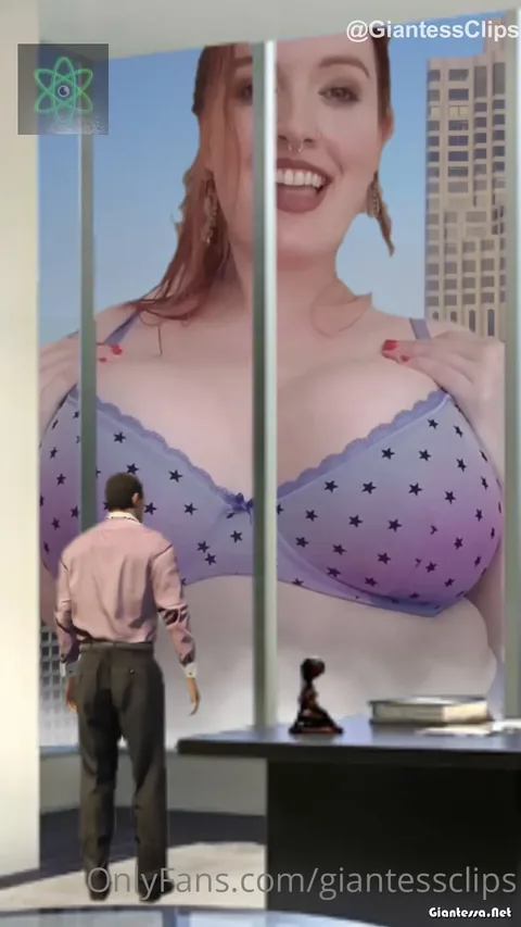 Larger Than Life - Giantess Ginger dancing at your office