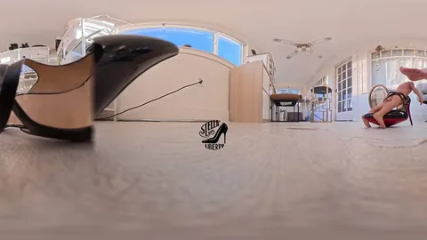 Stella Liberty - Dangling Mules Giantess Trains High-Heel-Fucker Ignore VR 3