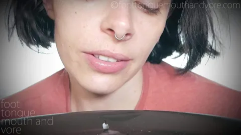 Foot Tongue Mouth and Vore - Eating the Competition feat Alice Elina