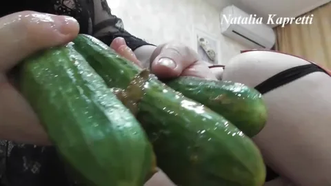 Natalia Kapretti - Ass Full Of Cucumbers It's Fun Delicious