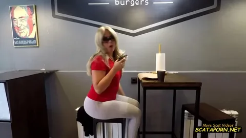 Urgent Pantypoop in Public Store - Leggings Pooping In Public Cafe - Bad Girl Pooping In The Store!