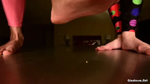 ASGF Studios - Pantyhose and Stockings Giantess Table Walk with Stacy and Tiffany
