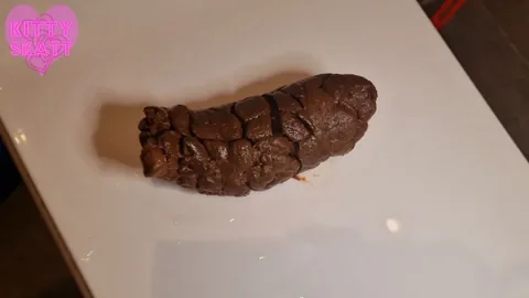 Kitty Skatt - Huge Urgent Toilet Lid Log