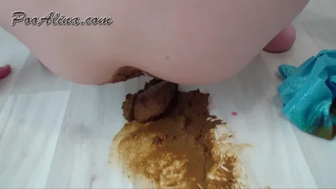 PooAlina - Dirty Alina Pooping in Panties Period Menstruation