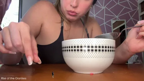 Rise Of The Giantess - Breakfast Time Giantess Gabriela