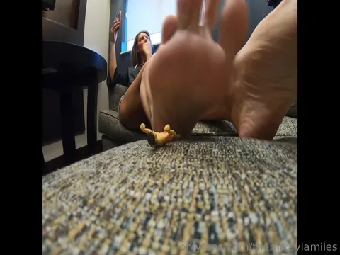 Mikayla Miles - My little foot man enjoys