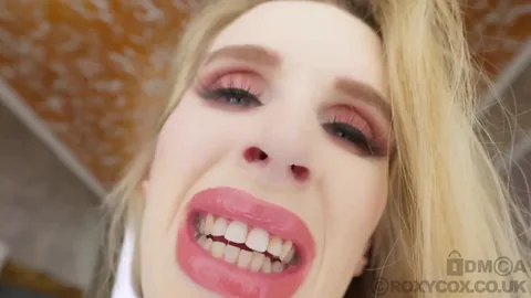 Roxy Cox - Giantess Swallows Tiny Man  Eats Cum