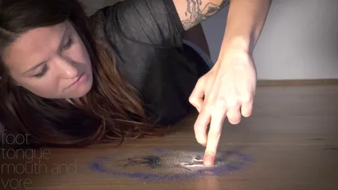 Foot Tongue Mouth and Vore - Alice  The Shrunken Demonstration With Sound SFX