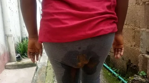 PrettyEbonies - Pinkyprada Outdoor pantypoop in barracks