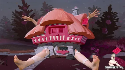 Diane Chrystall - Growing Into Giantess Alice In Wonderland