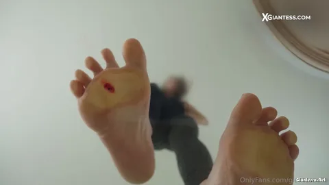 Xgiantess - Giantess Ella Thad Payed 80 To Get Shrunken Down Amp Stepped On By Me