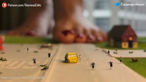Giantess EditZ - Caramelprofessor Giantess pujas city part 7