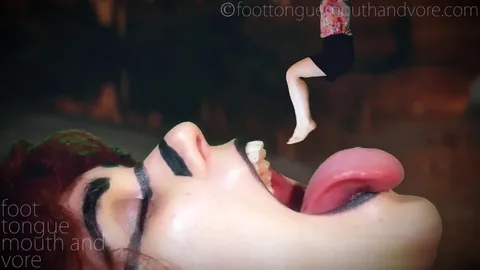 Foot Tongue Mouth and Vore - The Cave Woman Epic Vore SFX with 3rd  1st Person Perspectives