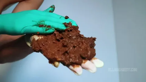 Ella Dearest - Scatbook ASMR GLOVED HAND POOP