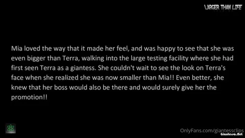 Larger Than Life - Growing Giantesses Want the Promotion starring Mia Hope