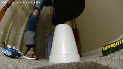 Amateur soles giantess and footjobs - TALs GLADIATOR sandals DEMOLISH tiny village and cars